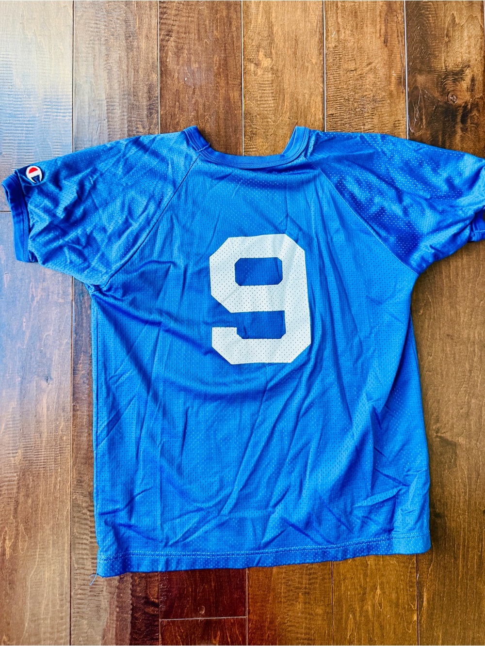 Champion Blue Number 9 Athletic Tee